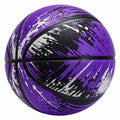 Ballon de basket extérieur violet/noir/blanc antidérapant 75 cm