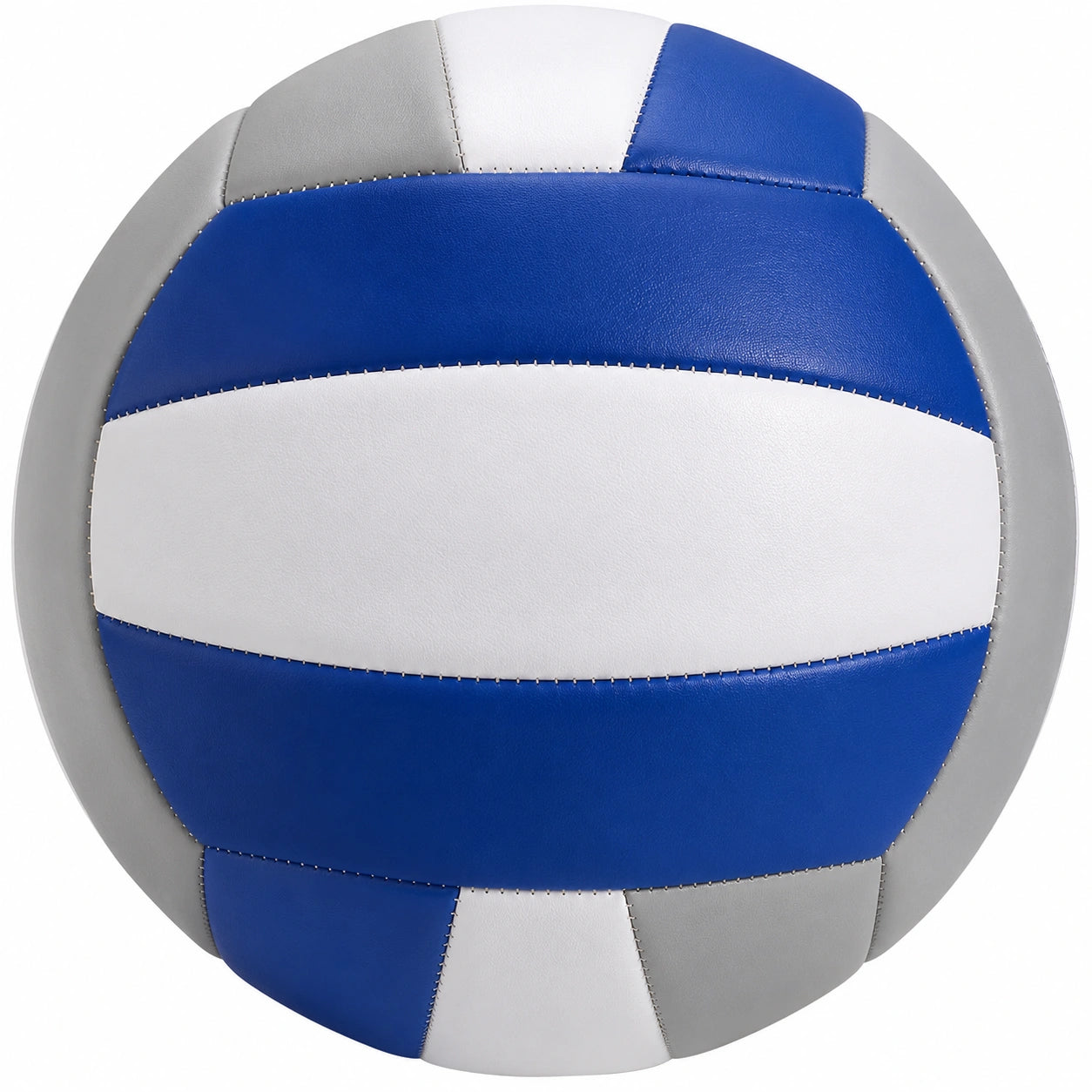 Ballon de volley blanc, bleu et gris pour entraînement et compétition