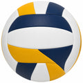 Ballon de volleyball jaune, bleu et blanc avec structure renforcée