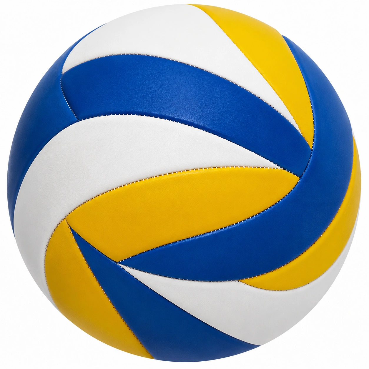 Ballon de Volley Jaune Bleu Blanc pour Intérieur et Extérieur