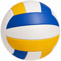 Ballon de volleyball officiel blanc, bleu et jaune