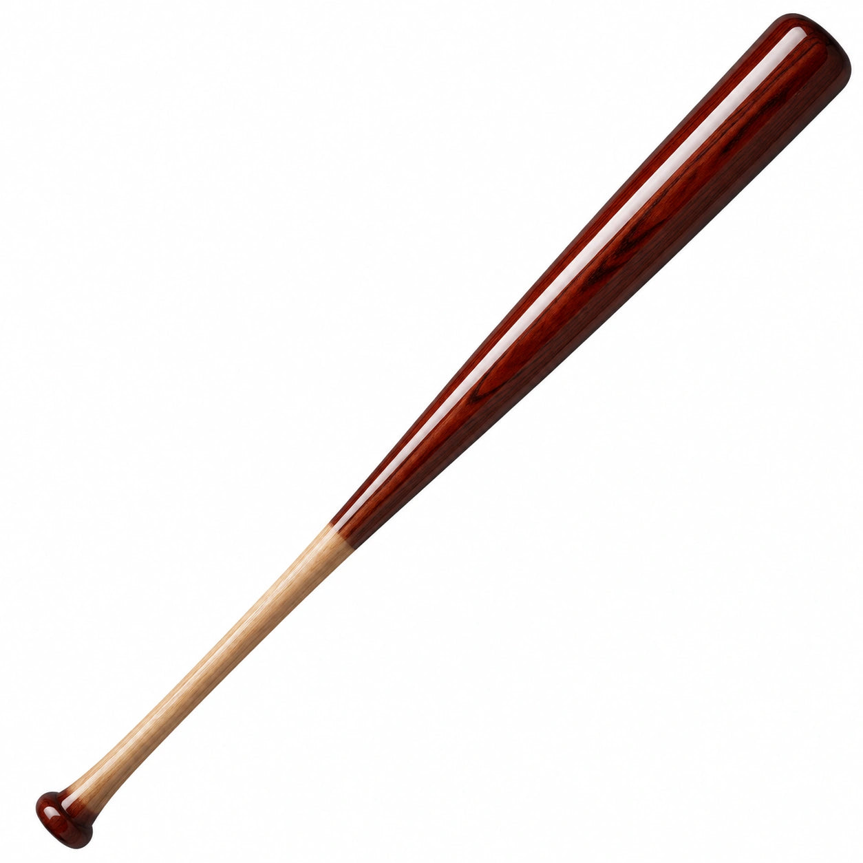 Batte de Baseball en Bois Marron et Naturel 85cm