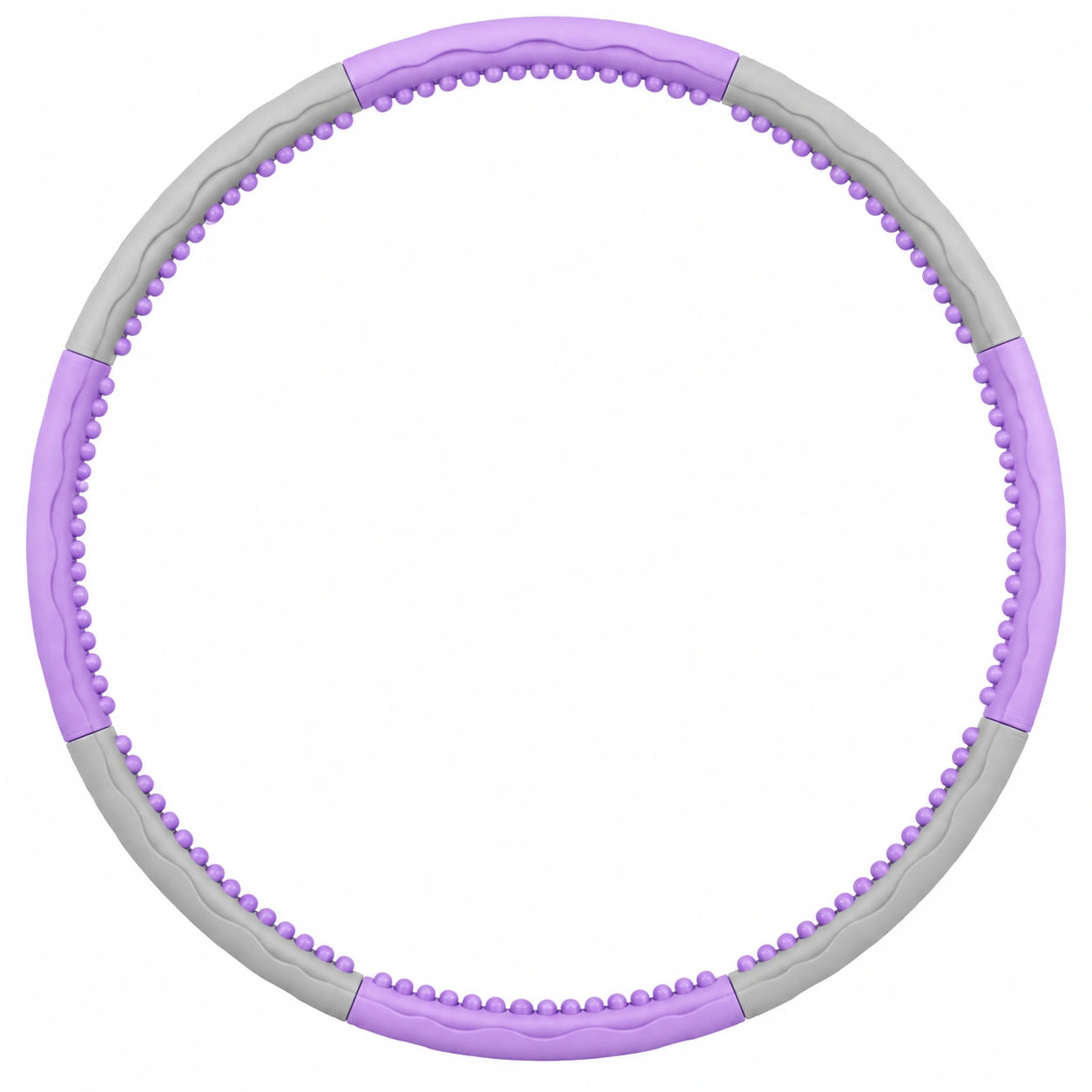 Cerceau de Fitness Massage avec Boules Violet et Gris