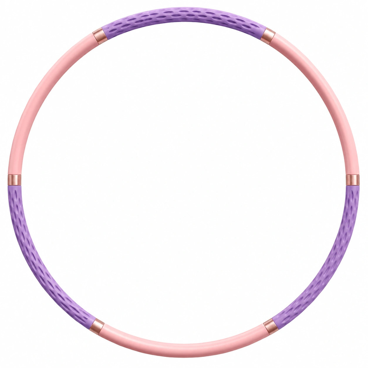 Cerceau de Fitness Détachable 95cm Rose et Violet